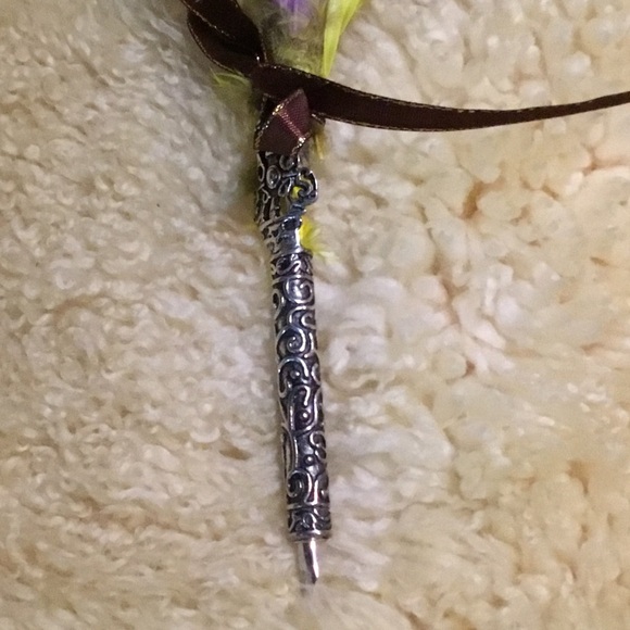 Elegant Feather Quill Pen Set with Ink- great gift- Christmas is coming- new - Picture 4 of 11